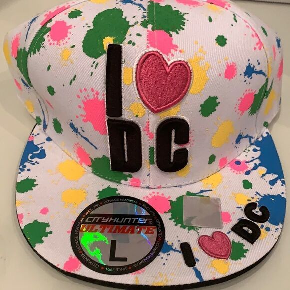 I Love DC Baseball Cap - Picture 1 of 9